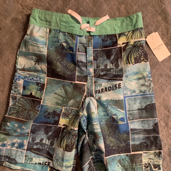 NWT- Tommy Bahama Paradise Swim Trunks - S or M - Picture 3 of 10